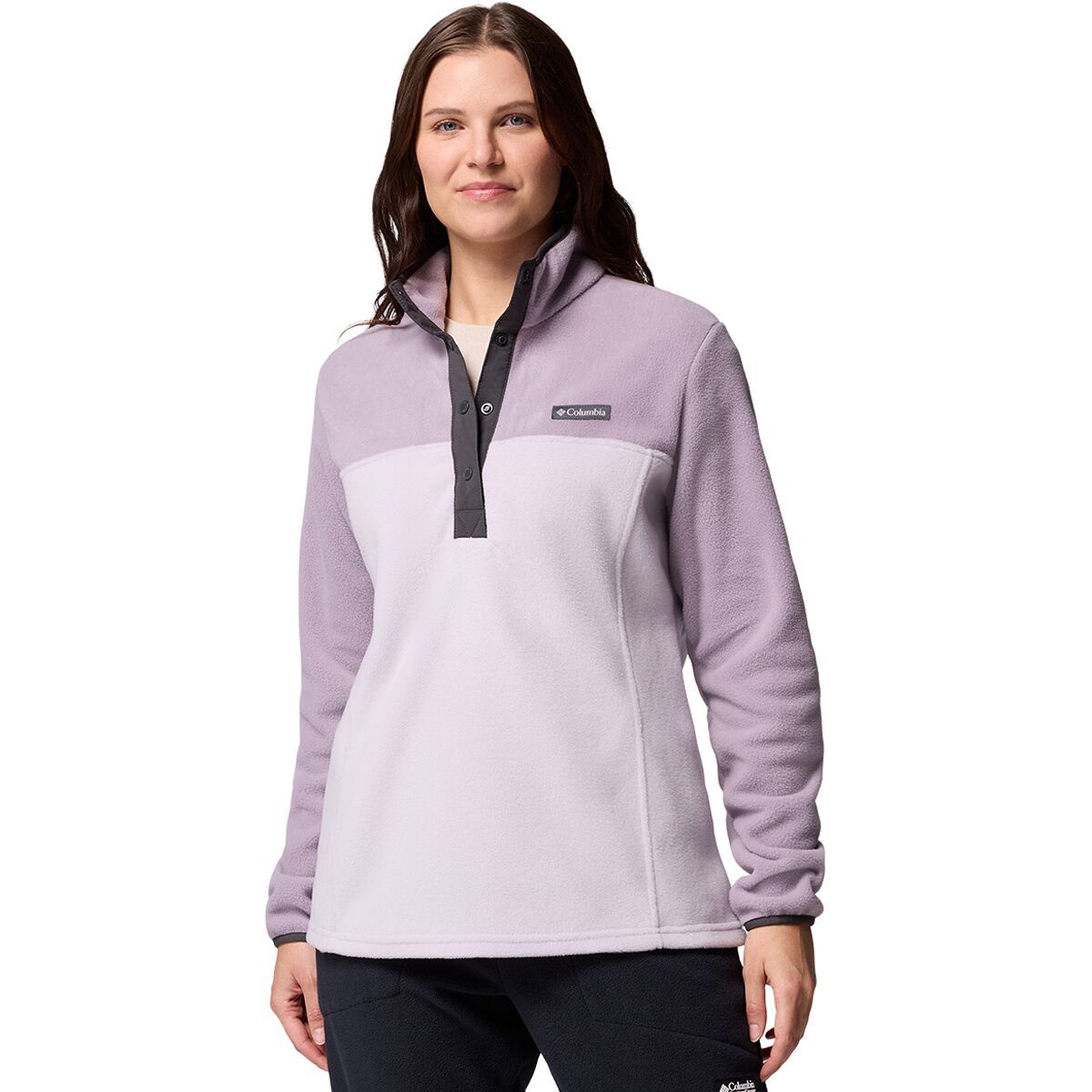 Image of Columbia Benton Springs 1/2-Snap II Fleece Pullover - Women's Lavender Pearl/Shale Purple/Shark, XS