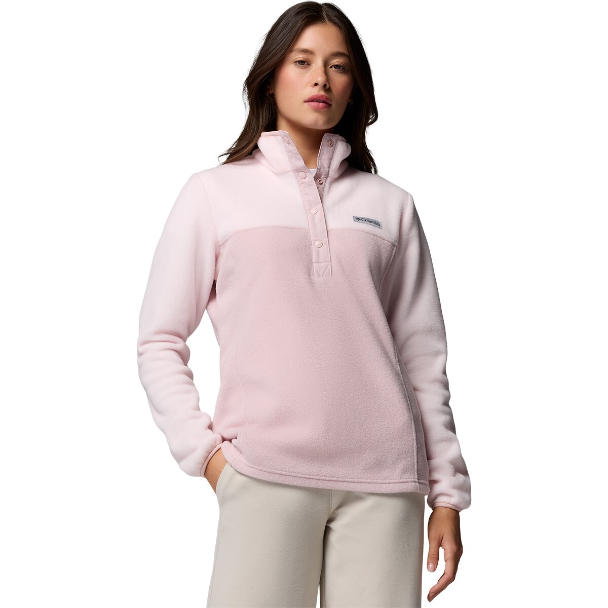 Image of Columbia Benton Springs 1/2-Snap II Fleece Pullover - Women's Mineral Pink/Powder Pink, M