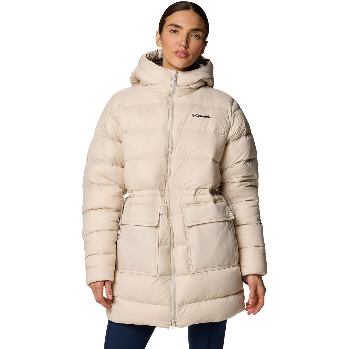 Image of Columbia Harmony Falls Mid Down Jacket - Women's Dark Stone, L