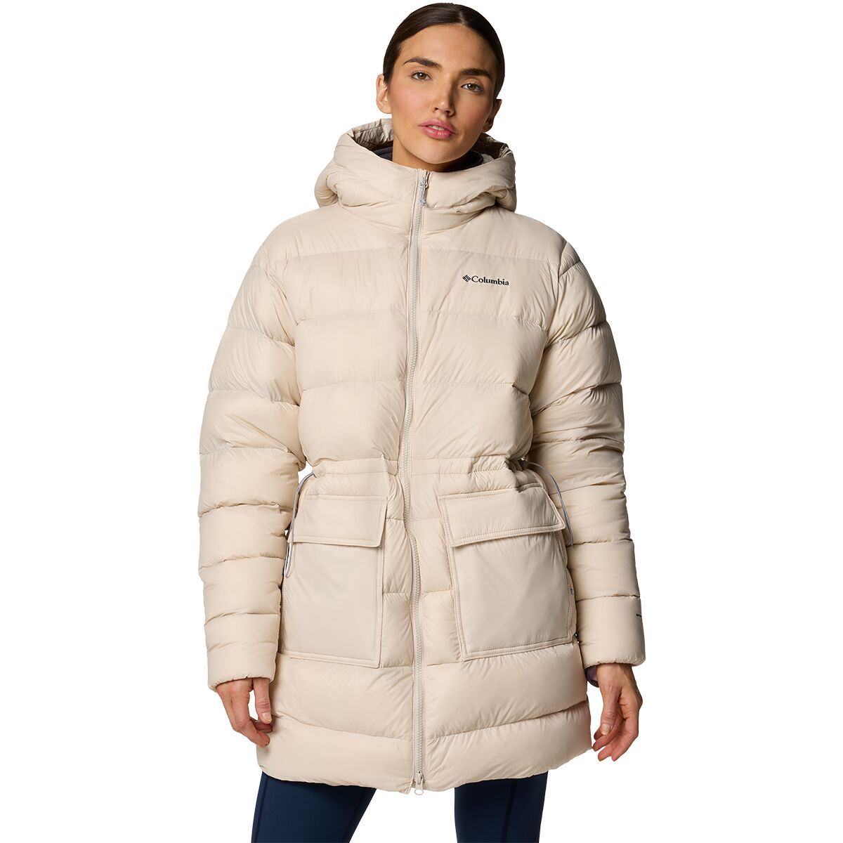 Image of Columbia Harmony Falls Mid Down Jacket - Women's Dark Stone, L