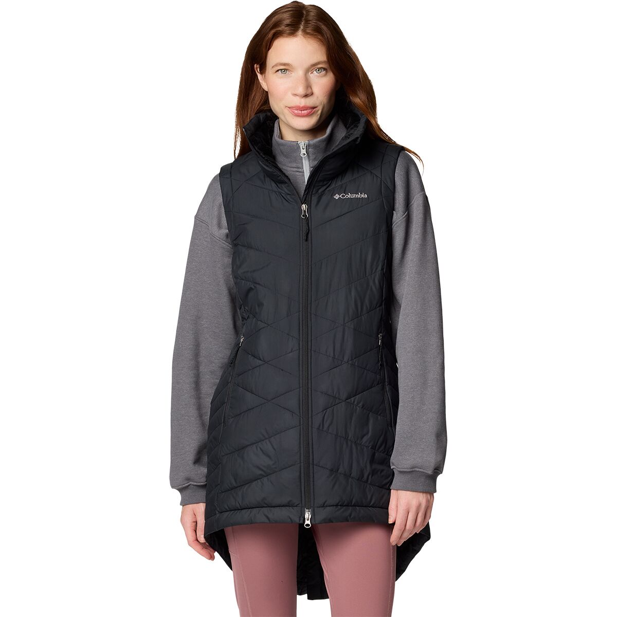 Image of Columbia Heavenly II Long Vest - Women's Black, S