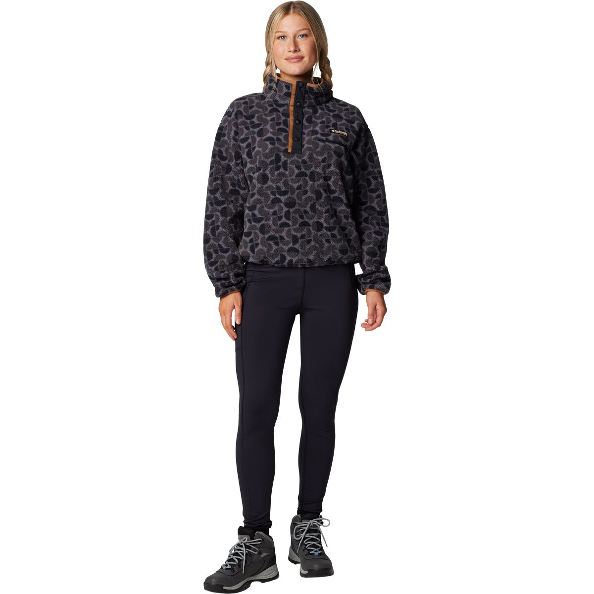 Columbia Helvetia II Printed Cropped 1/2-Snap Pullover - Women's