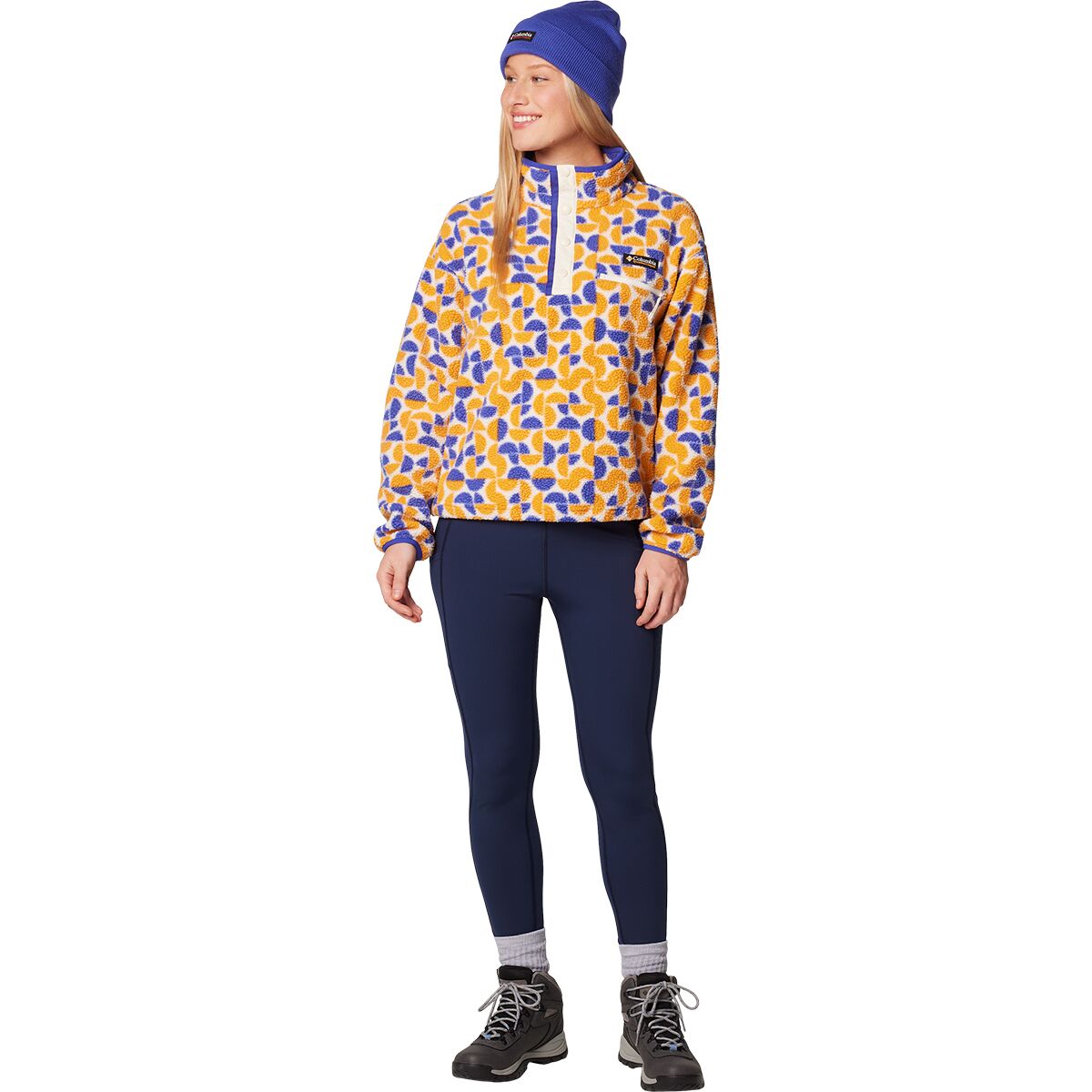 Columbia Helvetia II Printed Cropped 1/2-Snap Pullover - Women's