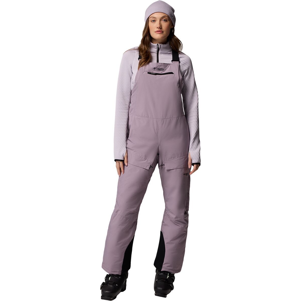 Image of Columbia Highland Summit II Insulated Bib Pant - Women's Shale Purple, M/Reg