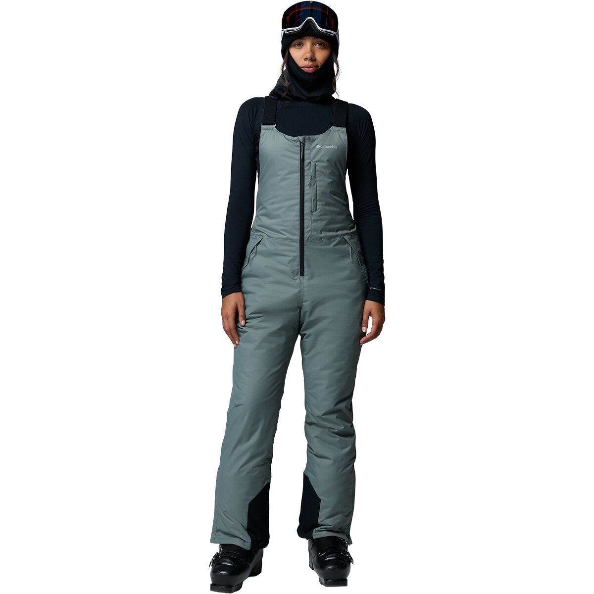 Image of Columbia Iceventure II Bib Pant - Women's Sedona Sage Dobby/Black, L/Reg