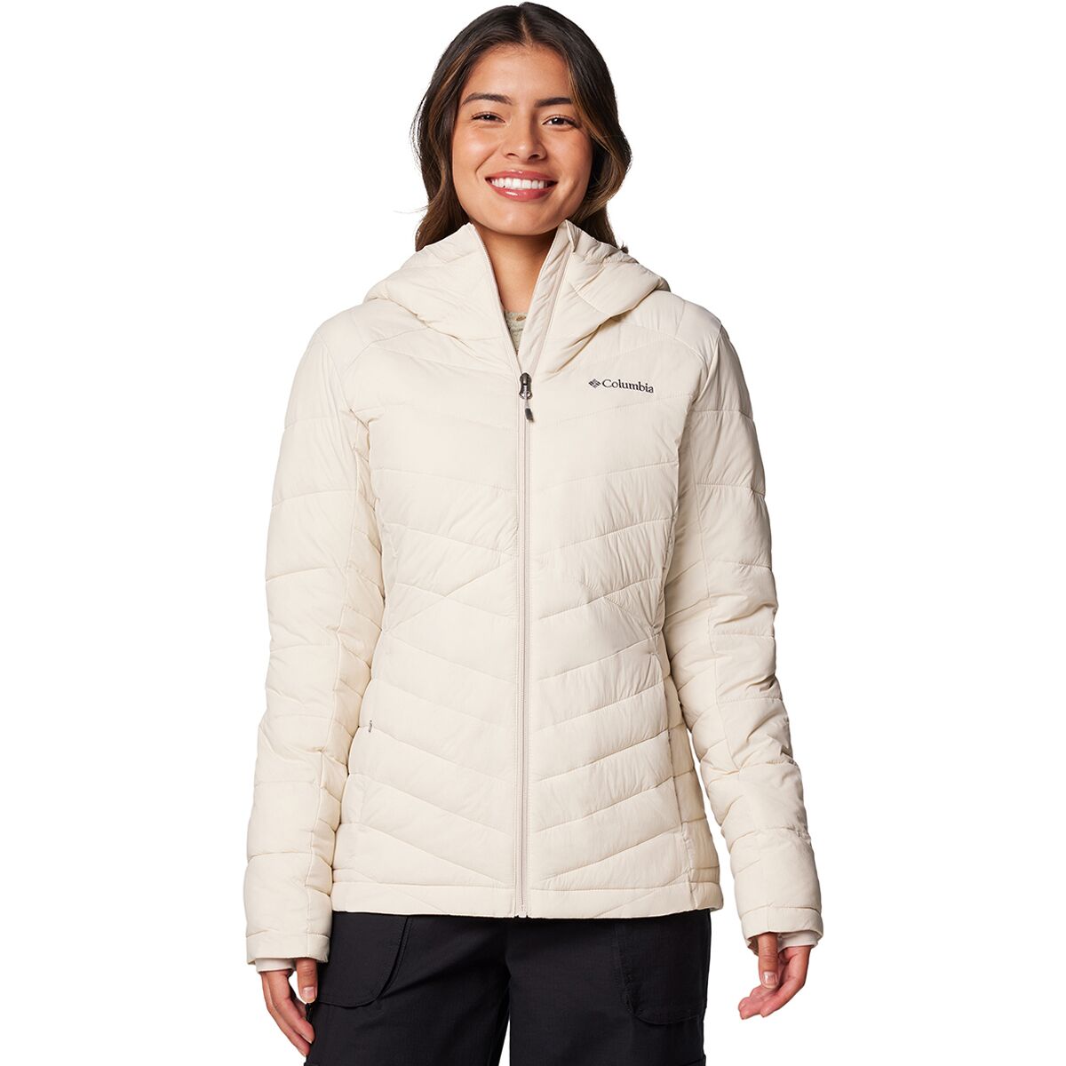 Image of Columbia Joy Peak II Hooded Jacket - Women's Dark Stone, M