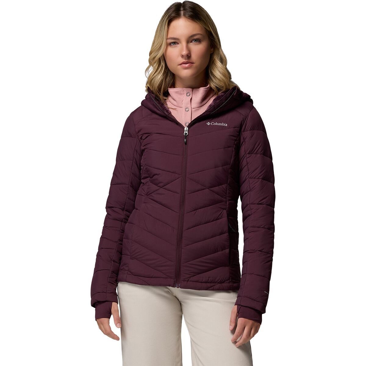 Image of Columbia Joy Peak II Hooded Jacket - Women's Moonvista, S
