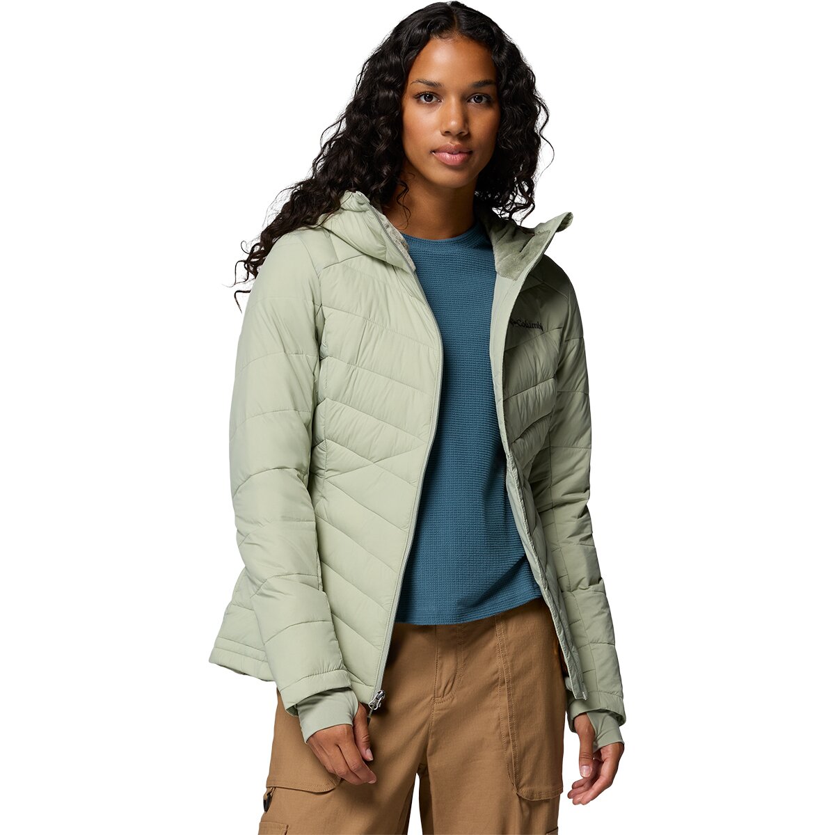 Image of Columbia Joy Peak II Hooded Jacket - Women's Safari, XL