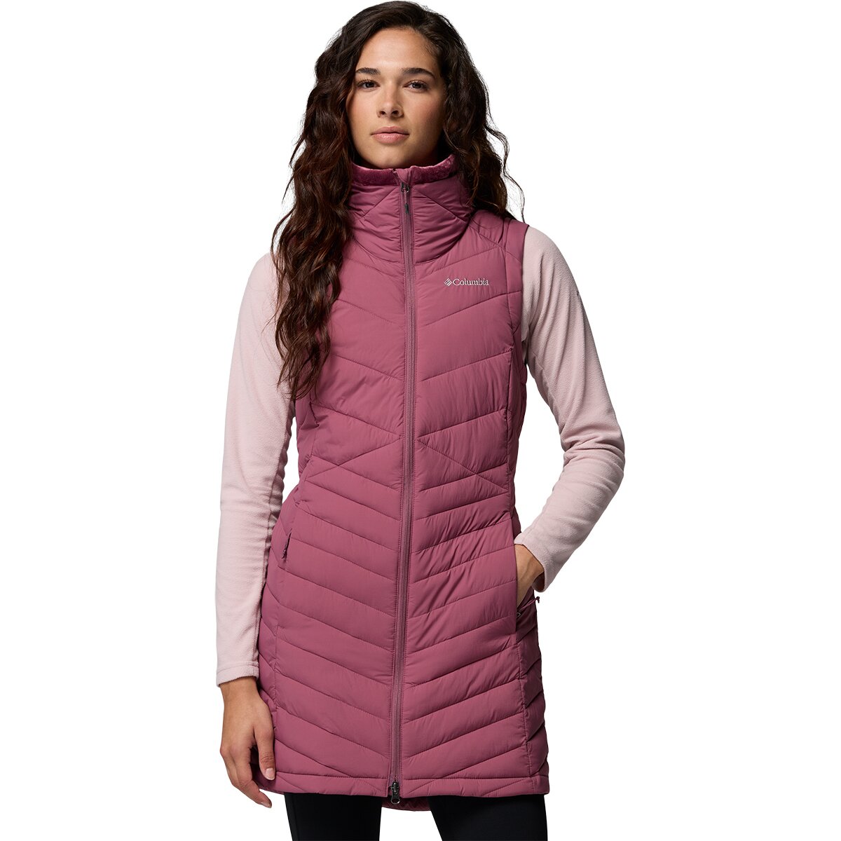 Image of Columbia Joy Peak II Long Vest - Women's Antique Mauve, M