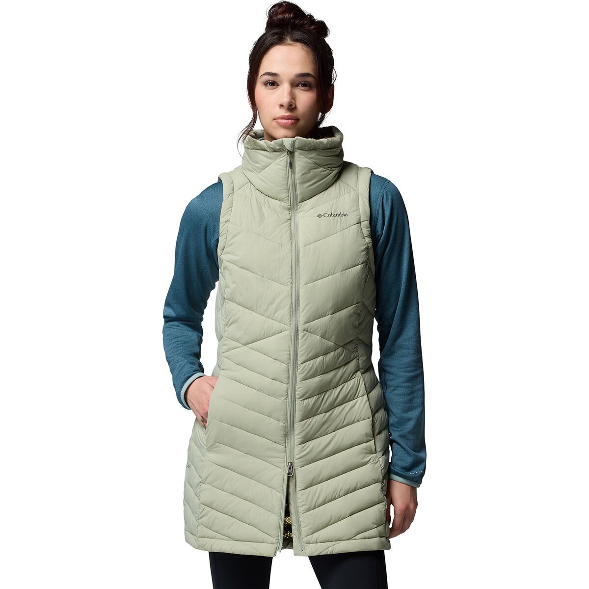 Image of Columbia Joy Peak II Long Vest - Women's Safari, S