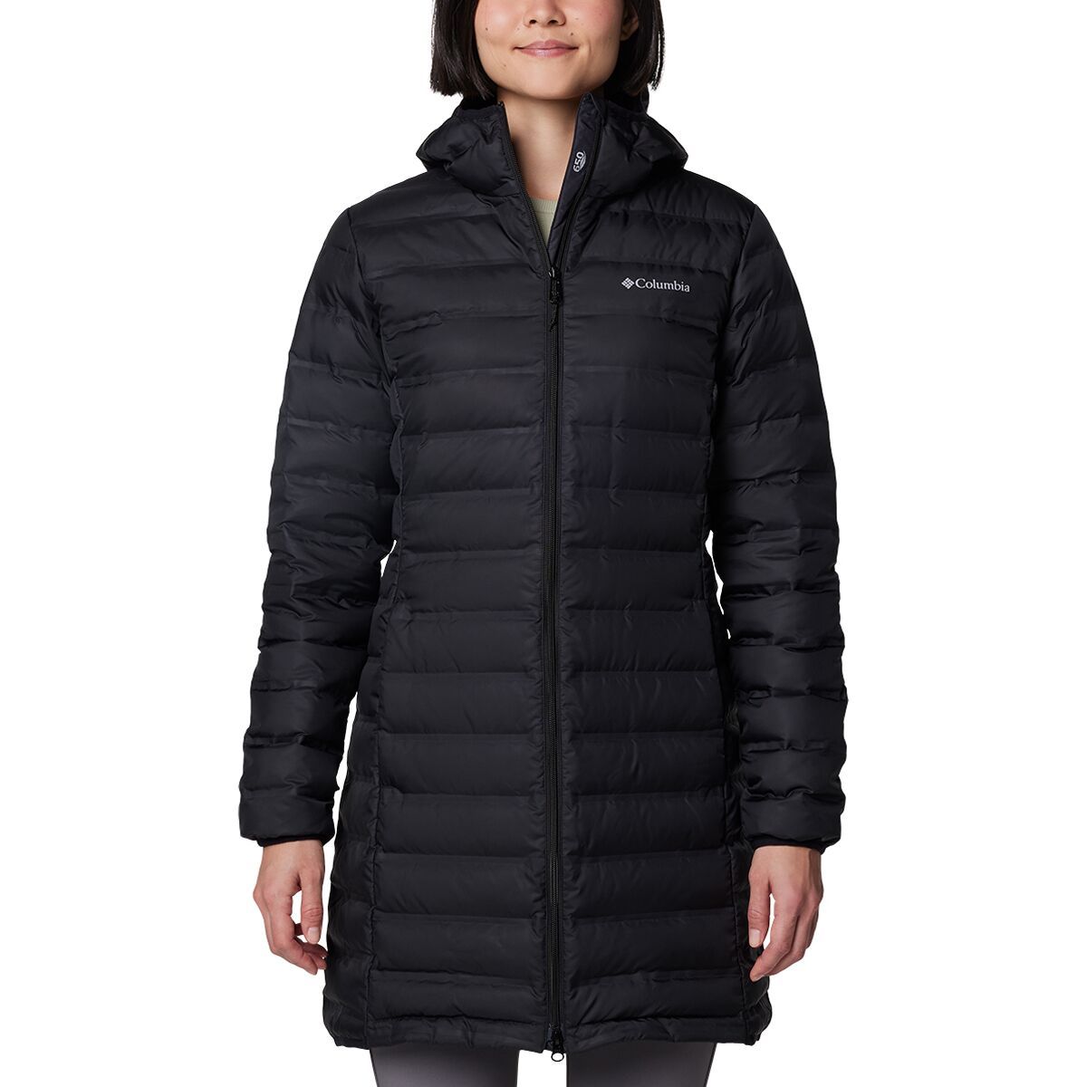 Image of Columbia Lake 22 II Down Long Hooded Jacket - Women's Black, M