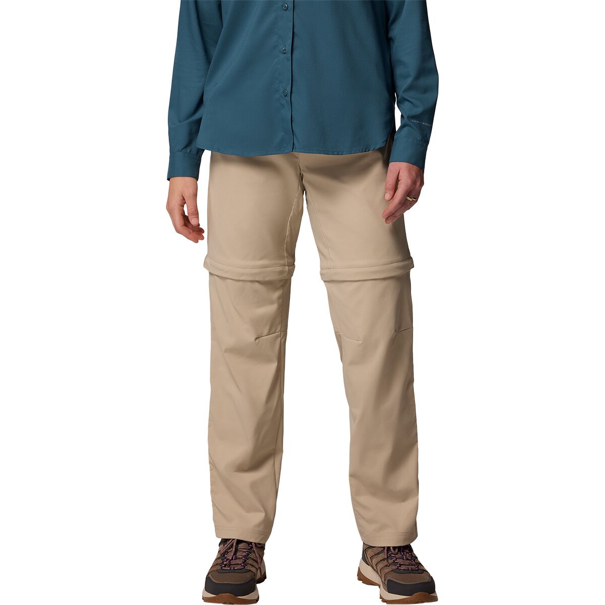 Image of Columbia Leslie Falls Convertible Pant - Women's Ancient Fossil, 10/Reg