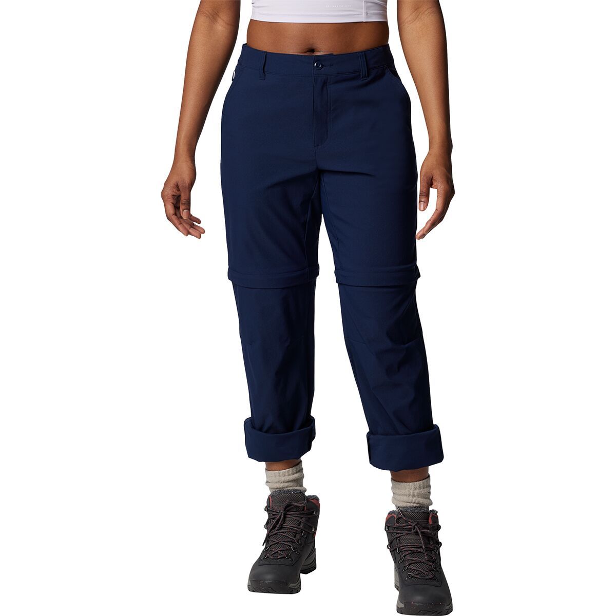 Image of Columbia Leslie Falls Convertible Pant - Women's Collegiate Navy, 8/Reg