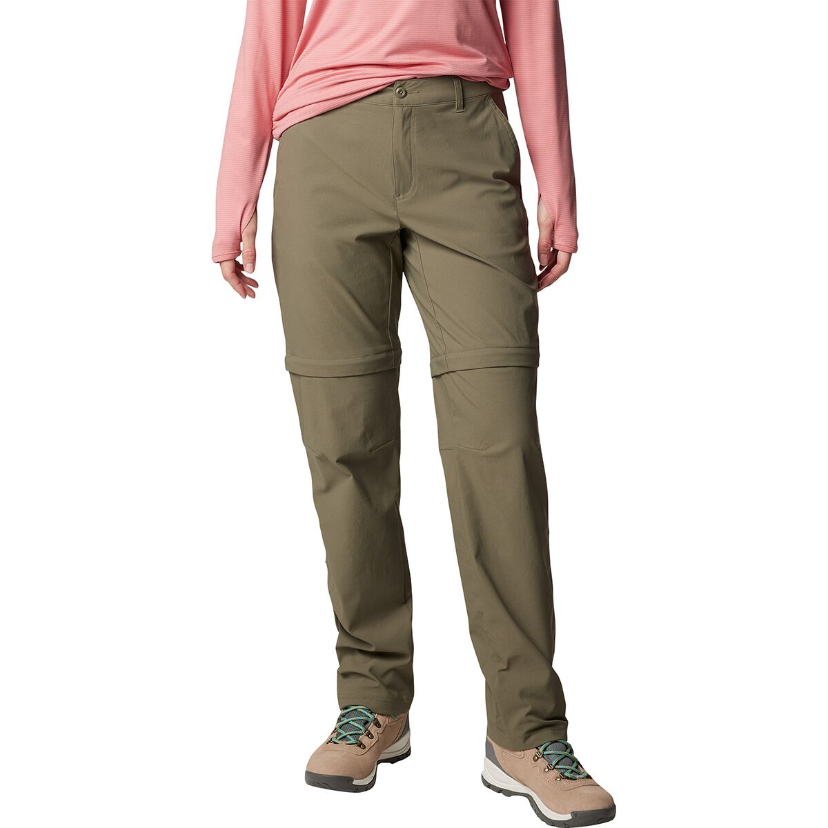 Image of Columbia Leslie Falls Convertible Pant - Women's Stone Green, 8/Reg