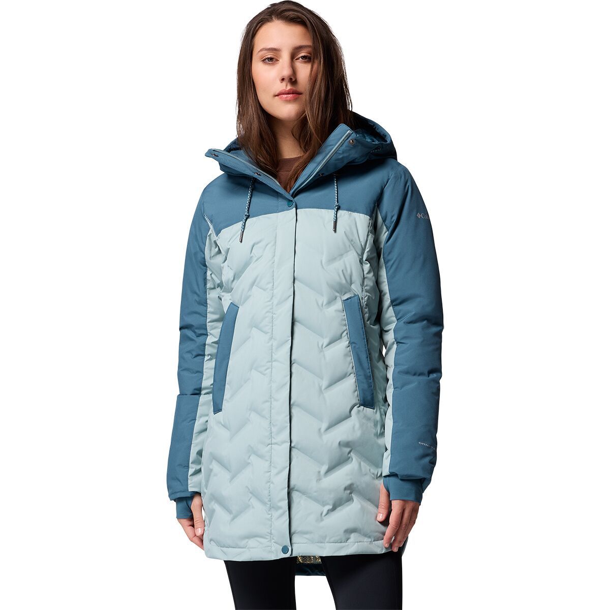 Image of Columbia Mountain Croo III Mid Down Jacket - Women's Crushed Blue/Everblue, M