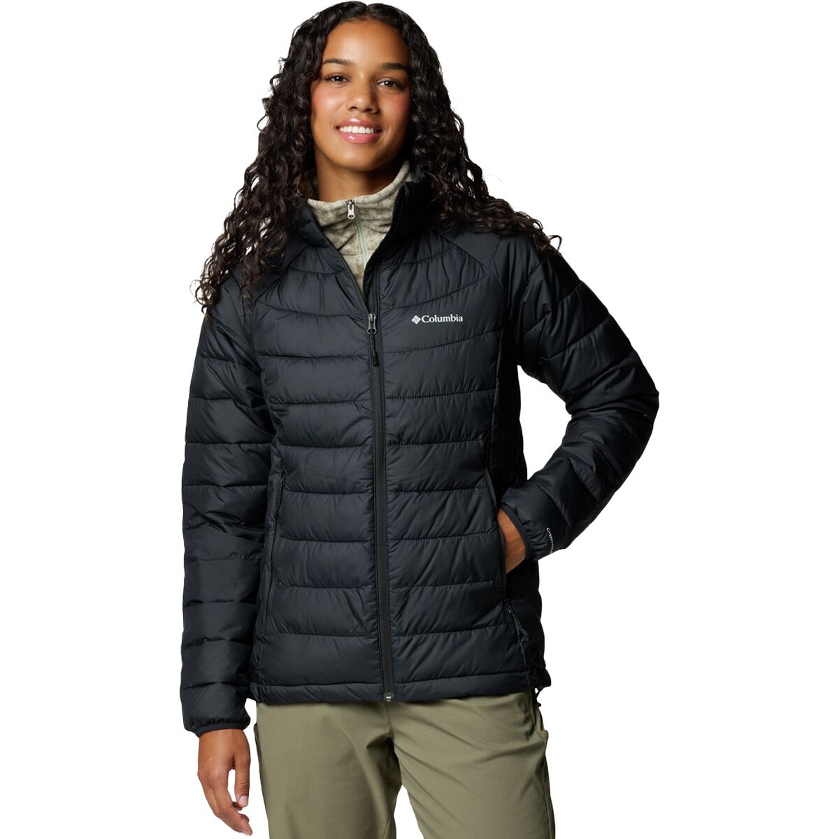 Image of Columbia Powder Lite II Full-Zip Jacket - Women's Black, XL