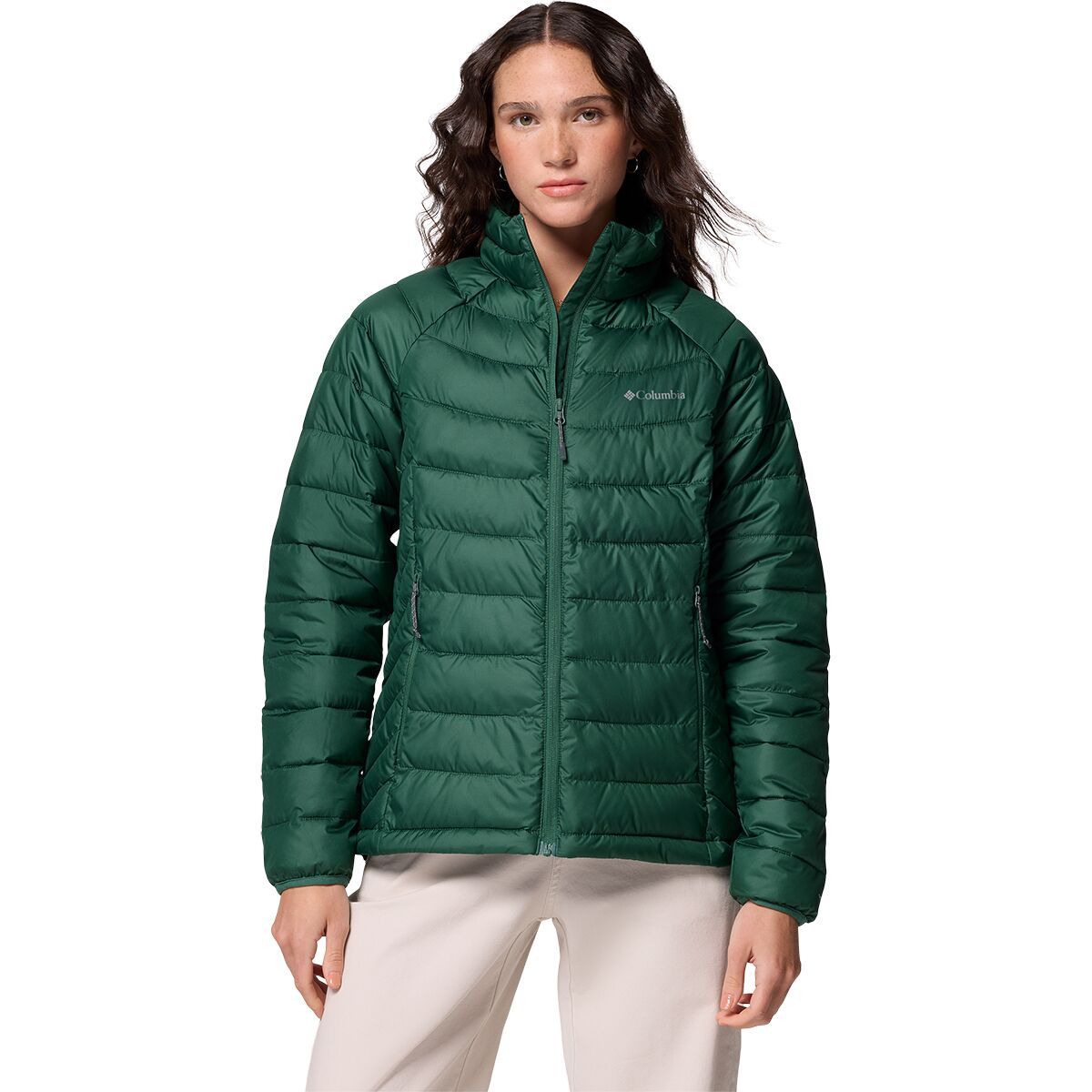 Image of Columbia Powder Lite II Full-Zip Jacket - Women's Rain Forest, S