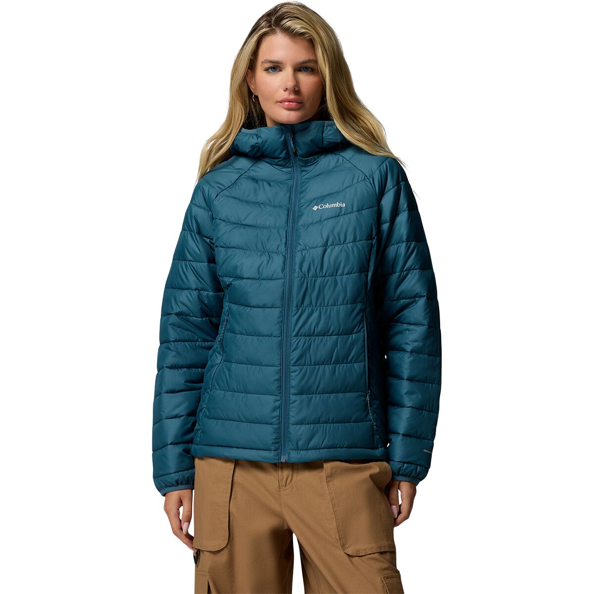 Image of Columbia Powder Lite II Hooded Jacket - Women's Everblue, XS