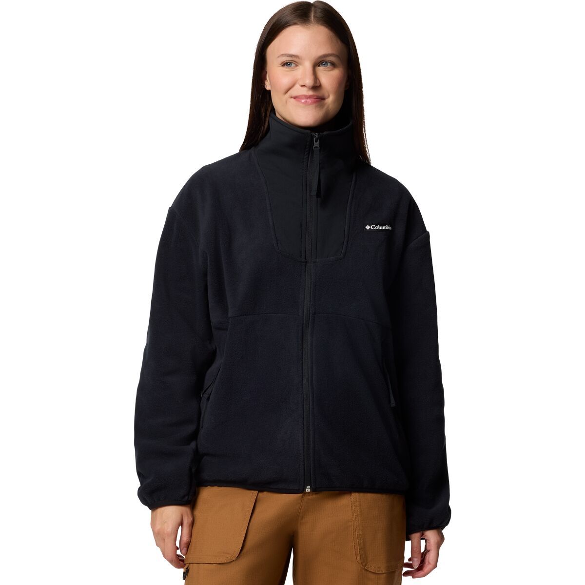Image of Columbia Sequoia Grove Full-Zip Fleece Jacket - Women's Black, XS