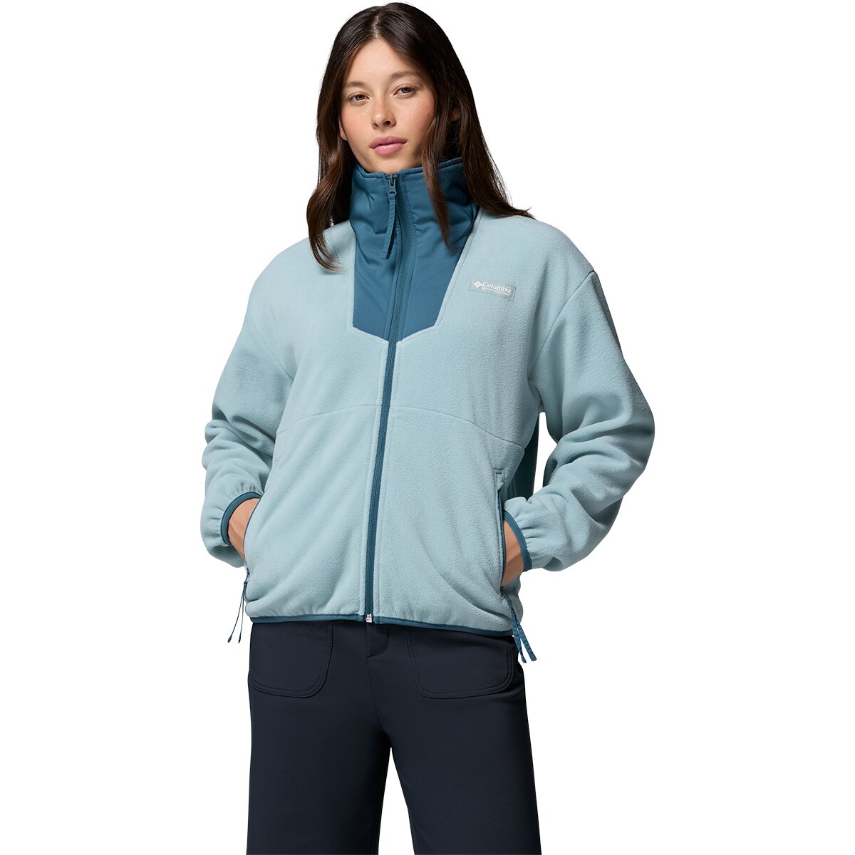 Image of Columbia Sequoia Grove Full-Zip Fleece Jacket - Women's Crushed Blue/Everblue, L