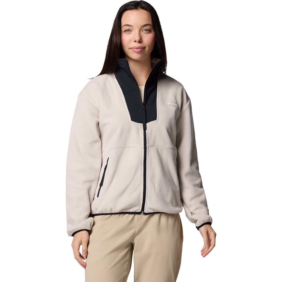 Image of Columbia Sequoia Grove Full-Zip Fleece Jacket - Women's Dark Stone/Black2, XL