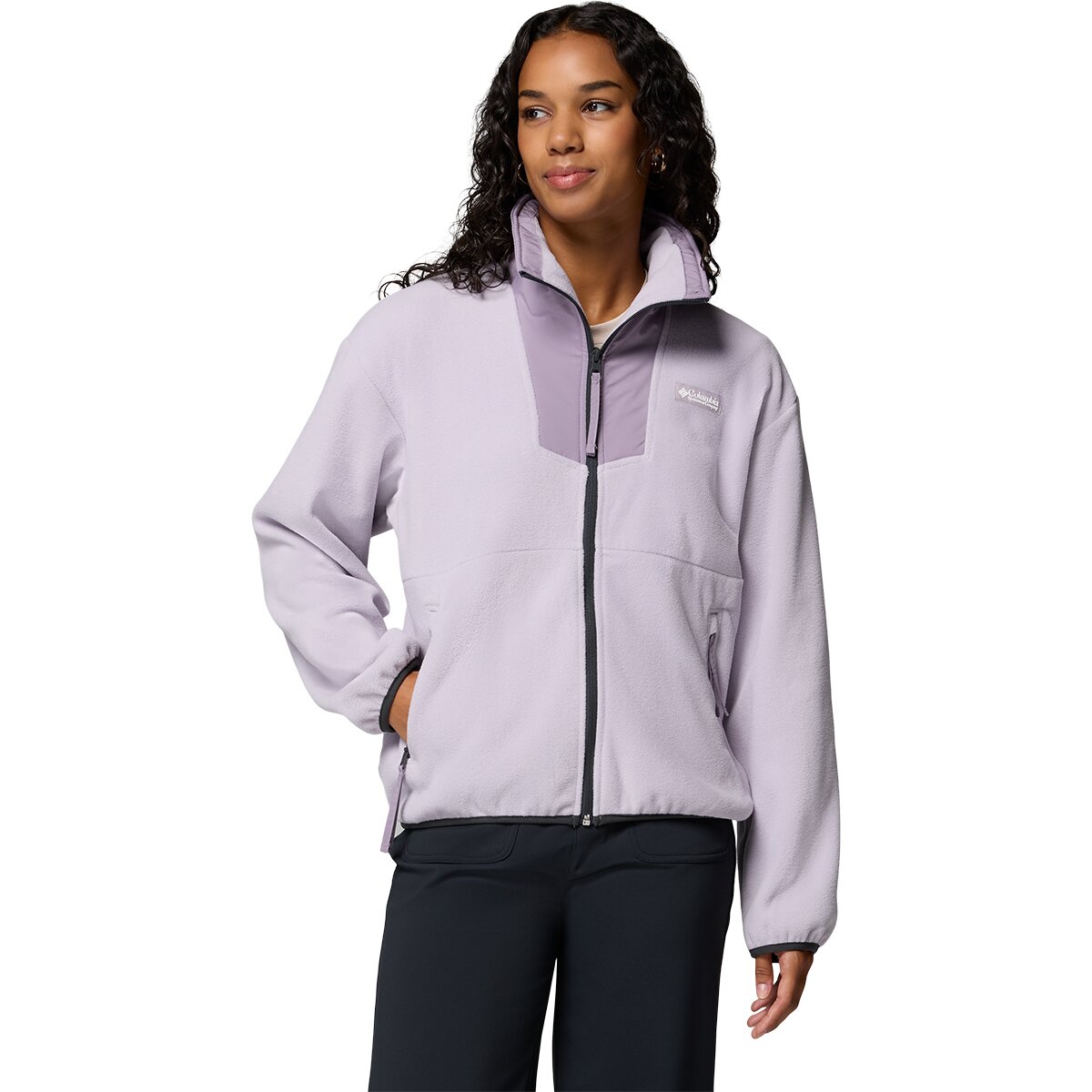 Image of Columbia Sequoia Grove Full-Zip Fleece Jacket - Women's Lavender Pearl/Shale Purple, M