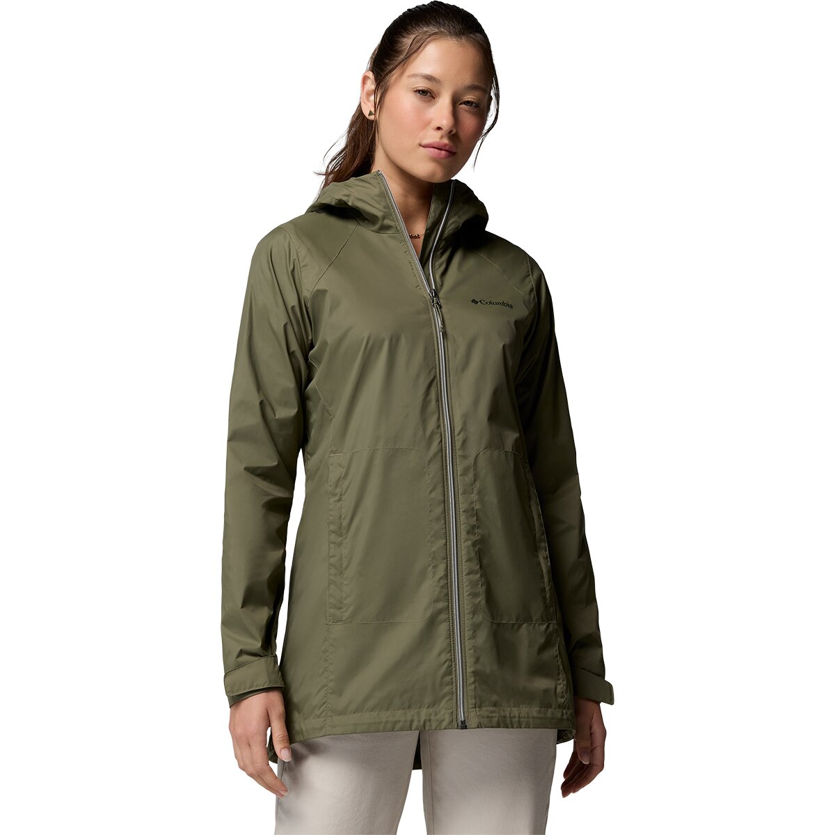 Image of Columbia Switchback II Lined Long Jacket - Women's Stone Green, M