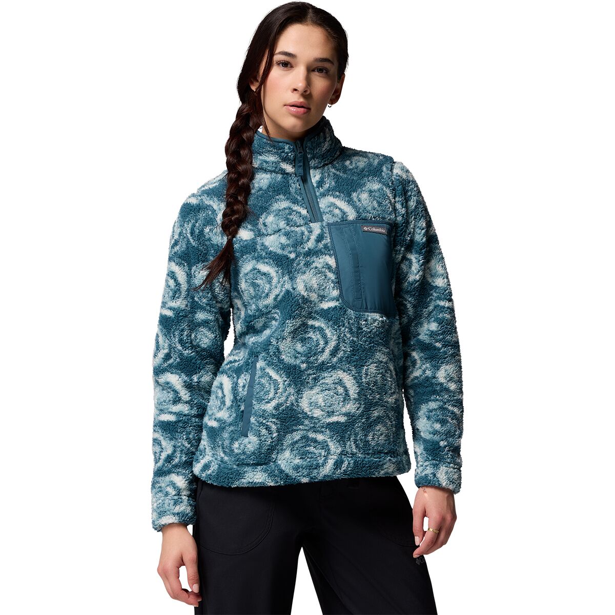 Image of Columbia West Bend 1/4-Zip II Pullover - Women's Everblue Rose City, L
