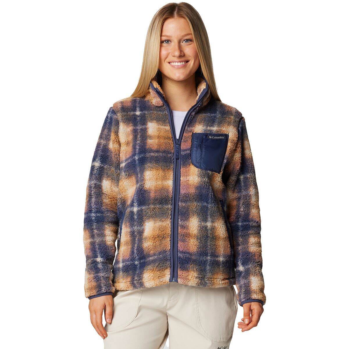 Image of Columbia West Bend Print Full-Zip II Jacket - Women's Nocturnal Omblur, M