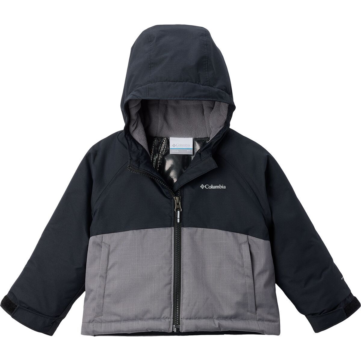 Image of Columbia Alpine Action III Jacket - Toddler Girls' City Grey Melange/Black, 2T