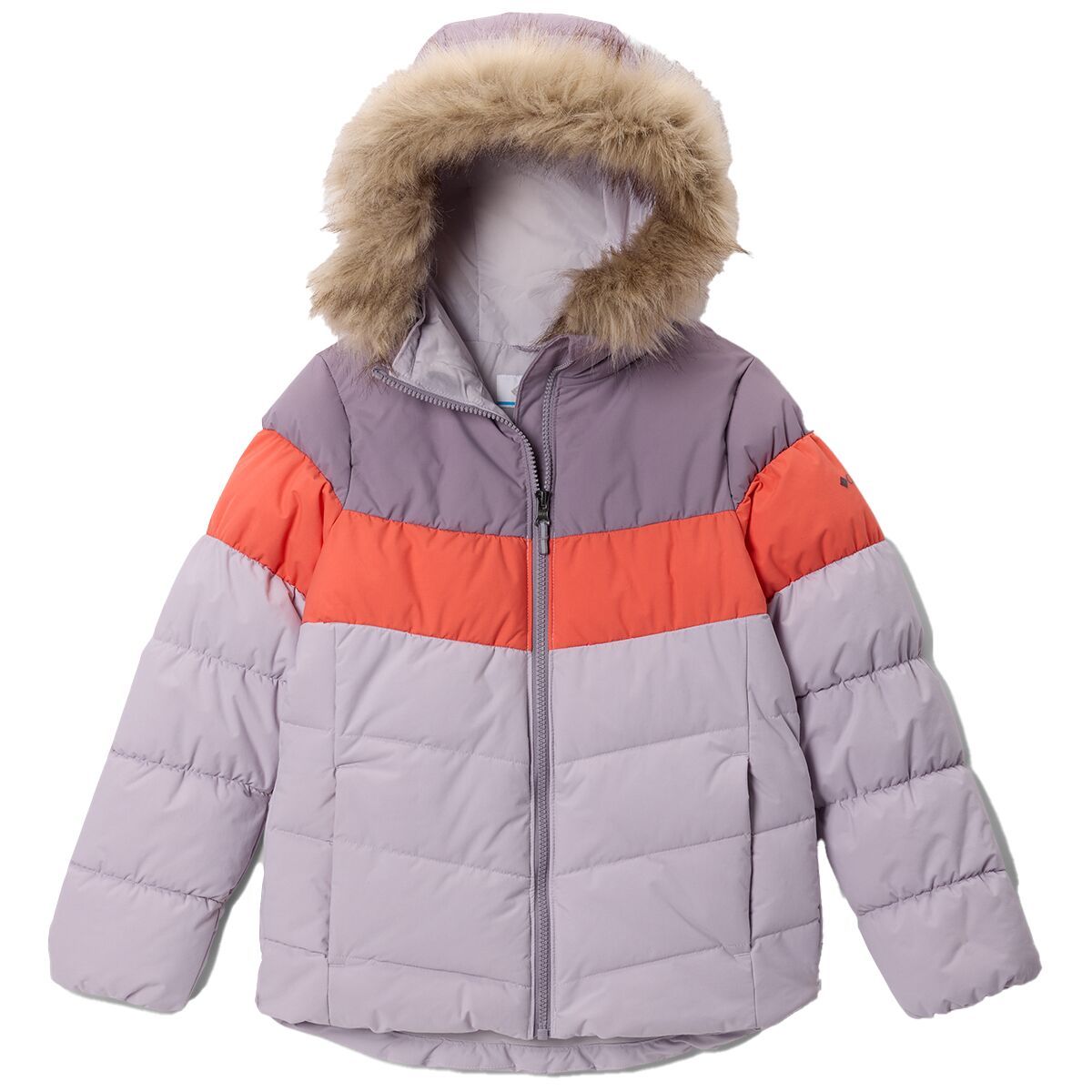 Image of Columbia Arctic Blast III Jacket - Girls' Lavender Pearl/Zing/Shale Purple, L