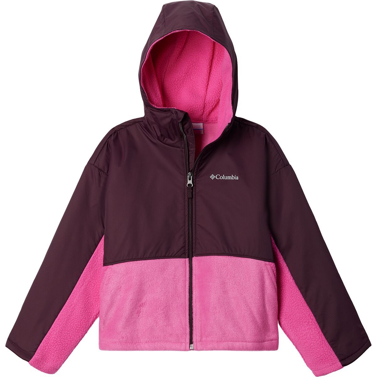 Columbia Benton Springs Novelty Hooded Fleece Jacket - Girls