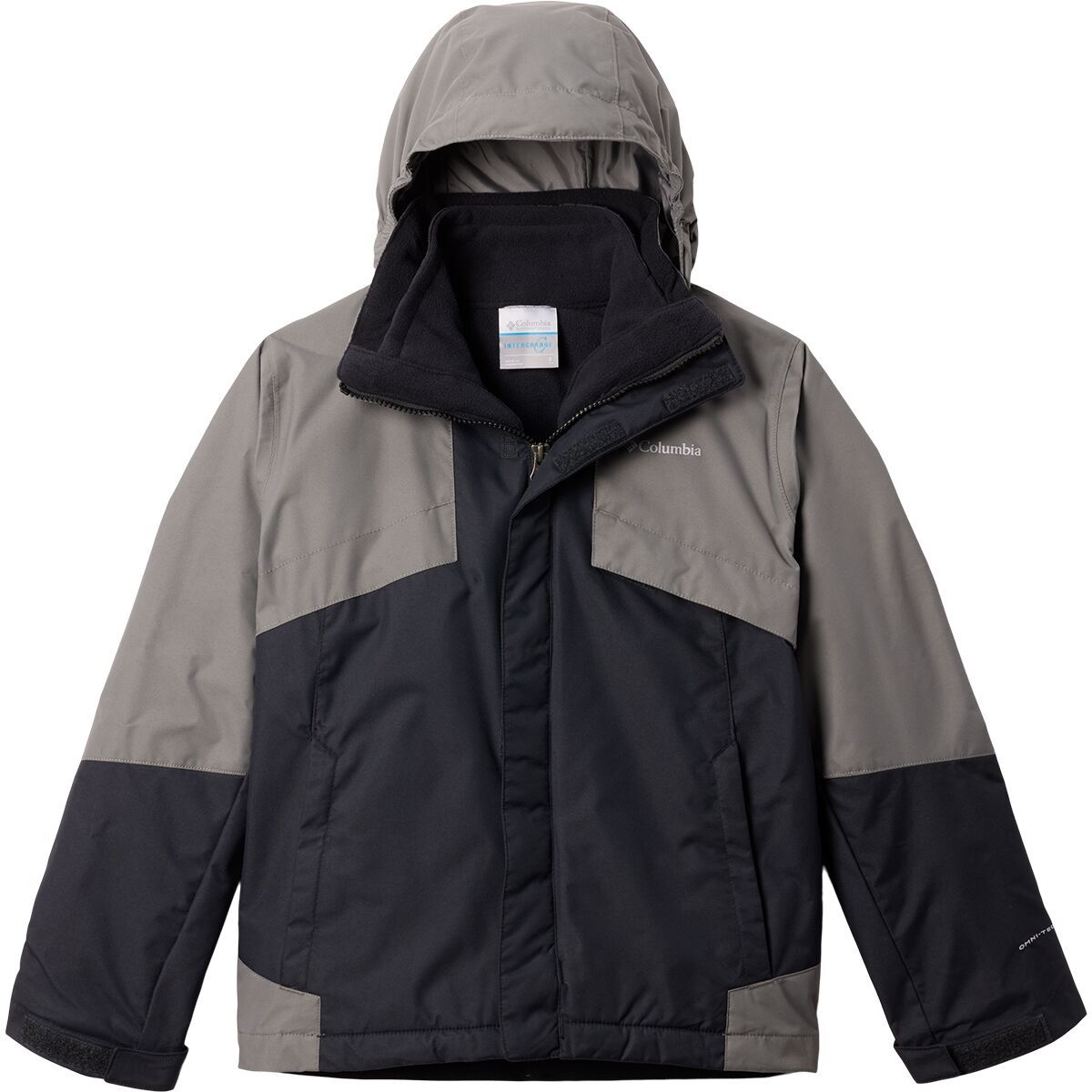 Image of Columbia Bugaboo III Fleece Interchange Jacket - Boys' Black/City Grey, XS