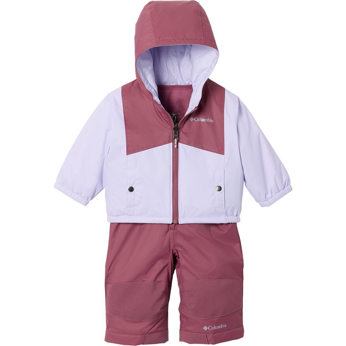 Columbia Columbia Double Flake II Set - Infants' Satin Pink/Rich Wine, 0/3M