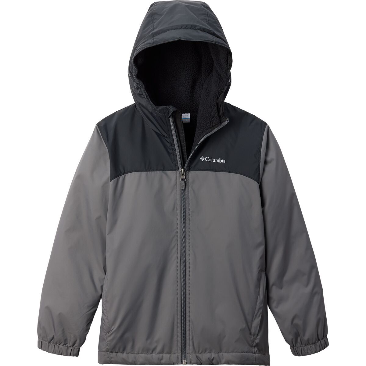 Image of Columbia Glennaker II Sherpa Lined Jacket - Boys' City Grey/Black, S