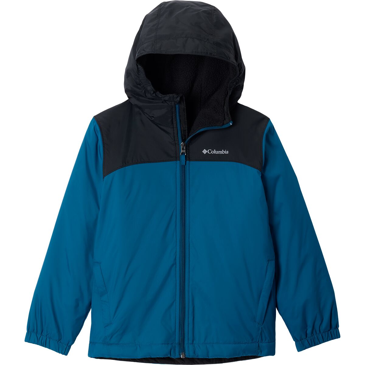 Image of Columbia Glennaker II Sherpa Lined Jacket - Boys' Phoenix Blue/Black, XL