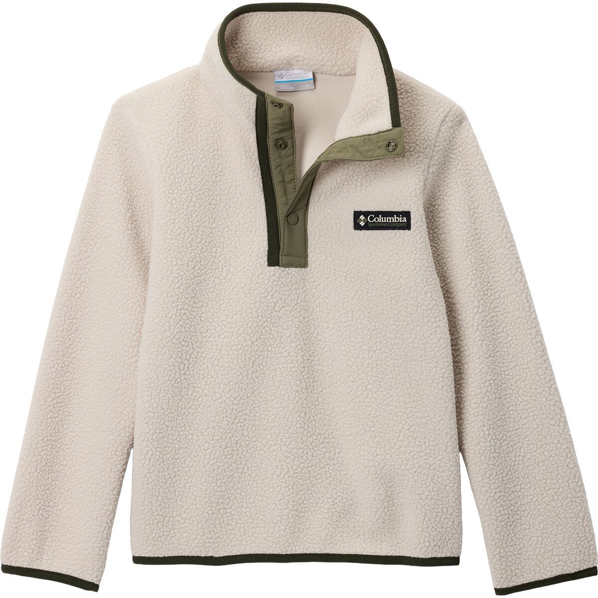 Image of Columbia Helvetia II 1/2-Snap Fleece Jacket - Kids' Dark Stone/Stone Green, L