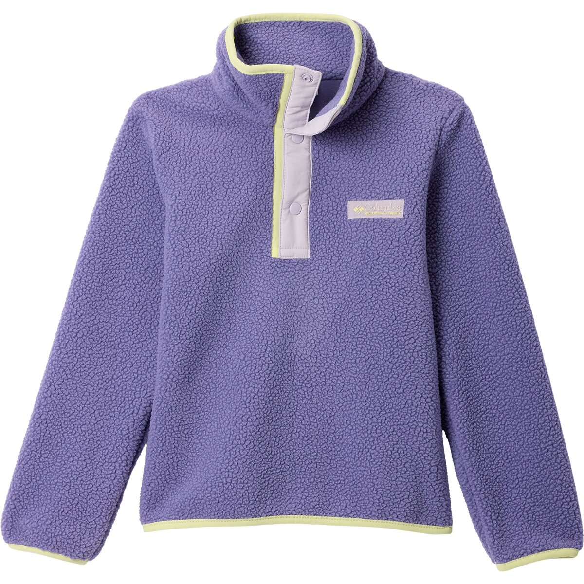 Image of Columbia Helvetia II 1/2-Snap Fleece Jacket - Kids' Stormwatch/Lavender Pearl, L