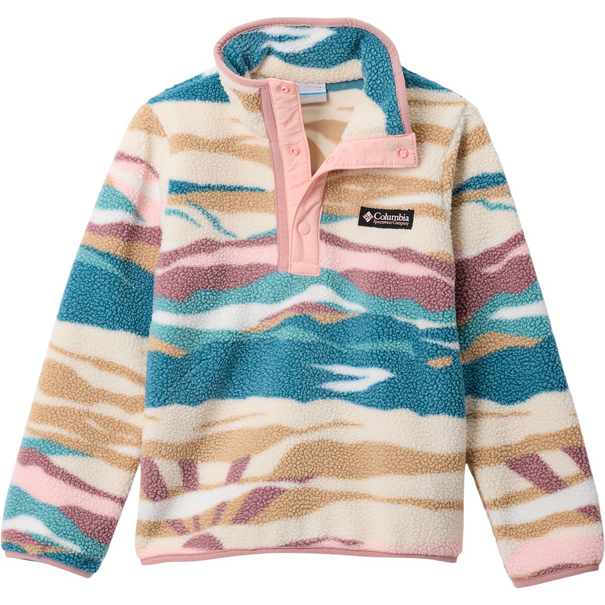 Columbia Helvetia II Printed 1/2-Snap Fleece Jacket - Kids