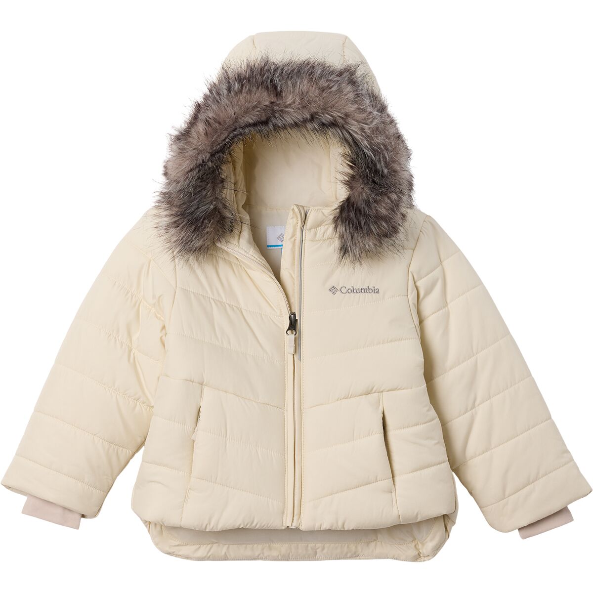 Image of Columbia Katelyn Crest III Hooded Jacket - Toddler Girls' Chalk, 3T