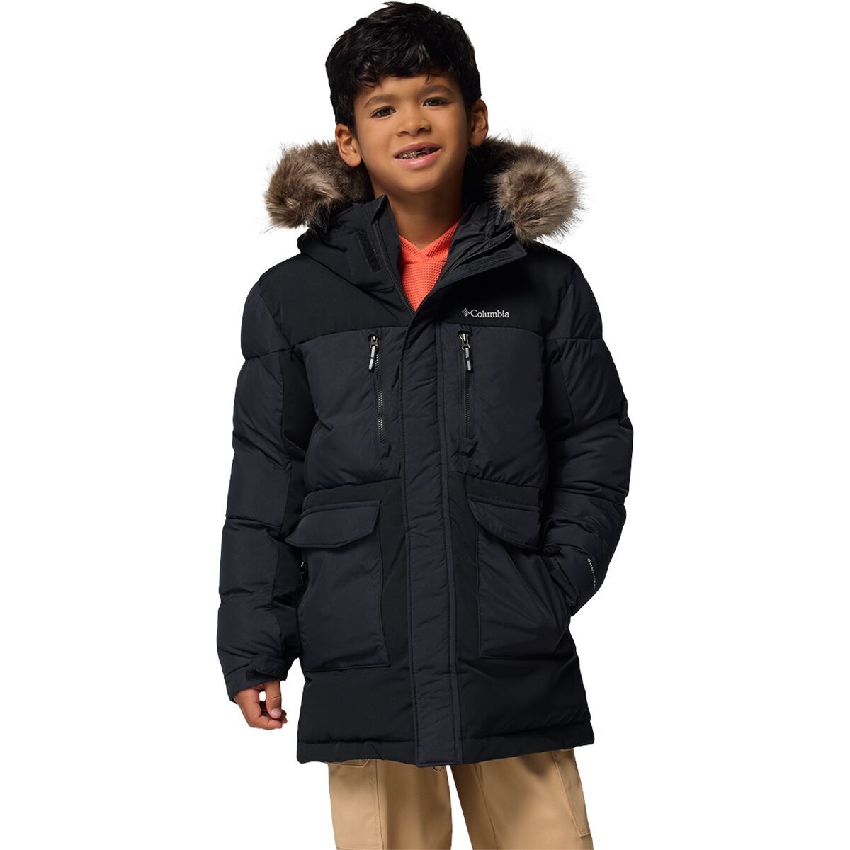 Image of Columbia Marquam Peak Fusion II Parka - Boys' Black2, S