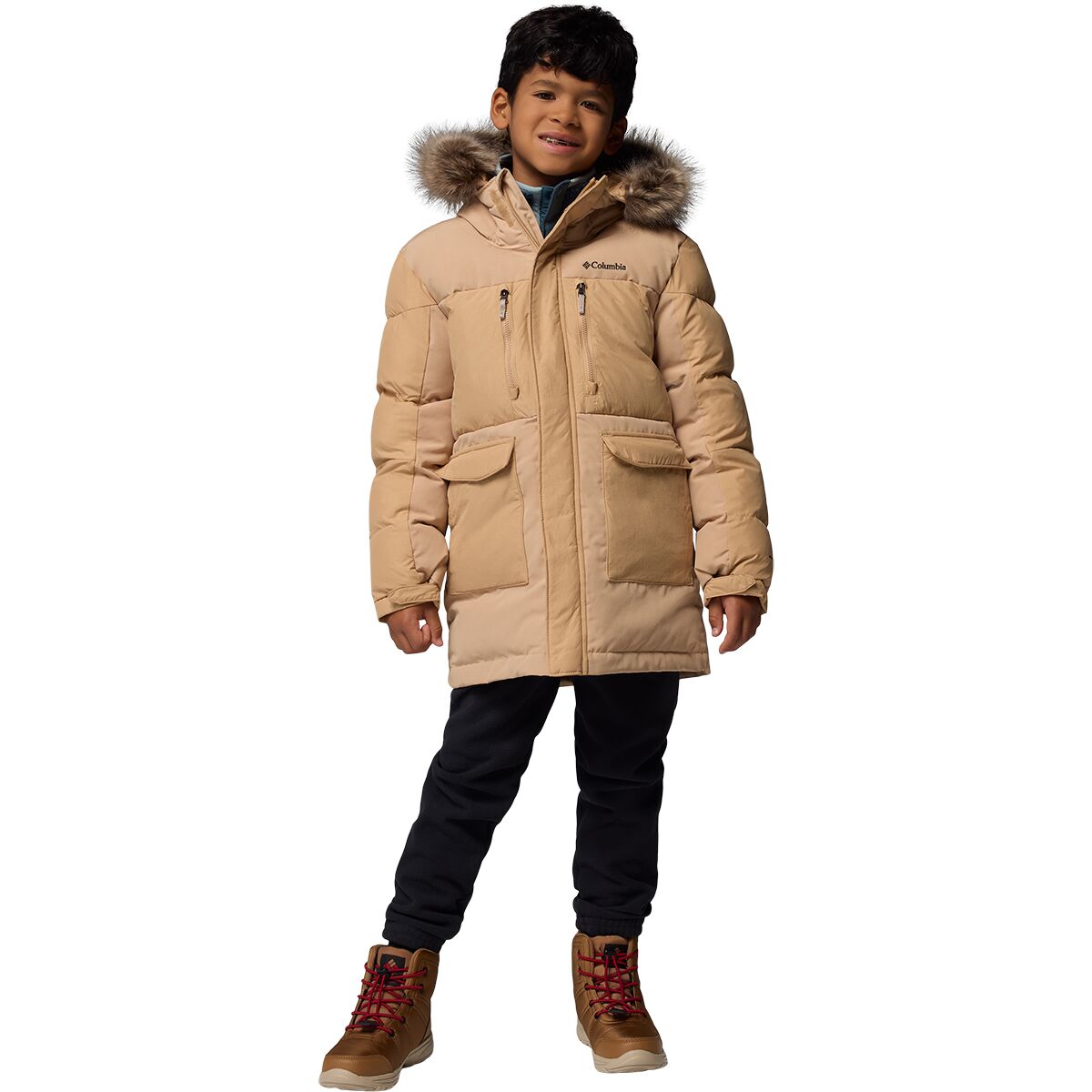 Image of Columbia Marquam Peak Fusion II Parka - Boys' Canoe, S