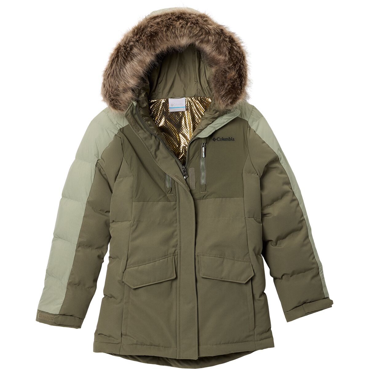 Image of Columbia Marquam Peak Fusion III Parka - Girls' Stone Green/Safari2, M