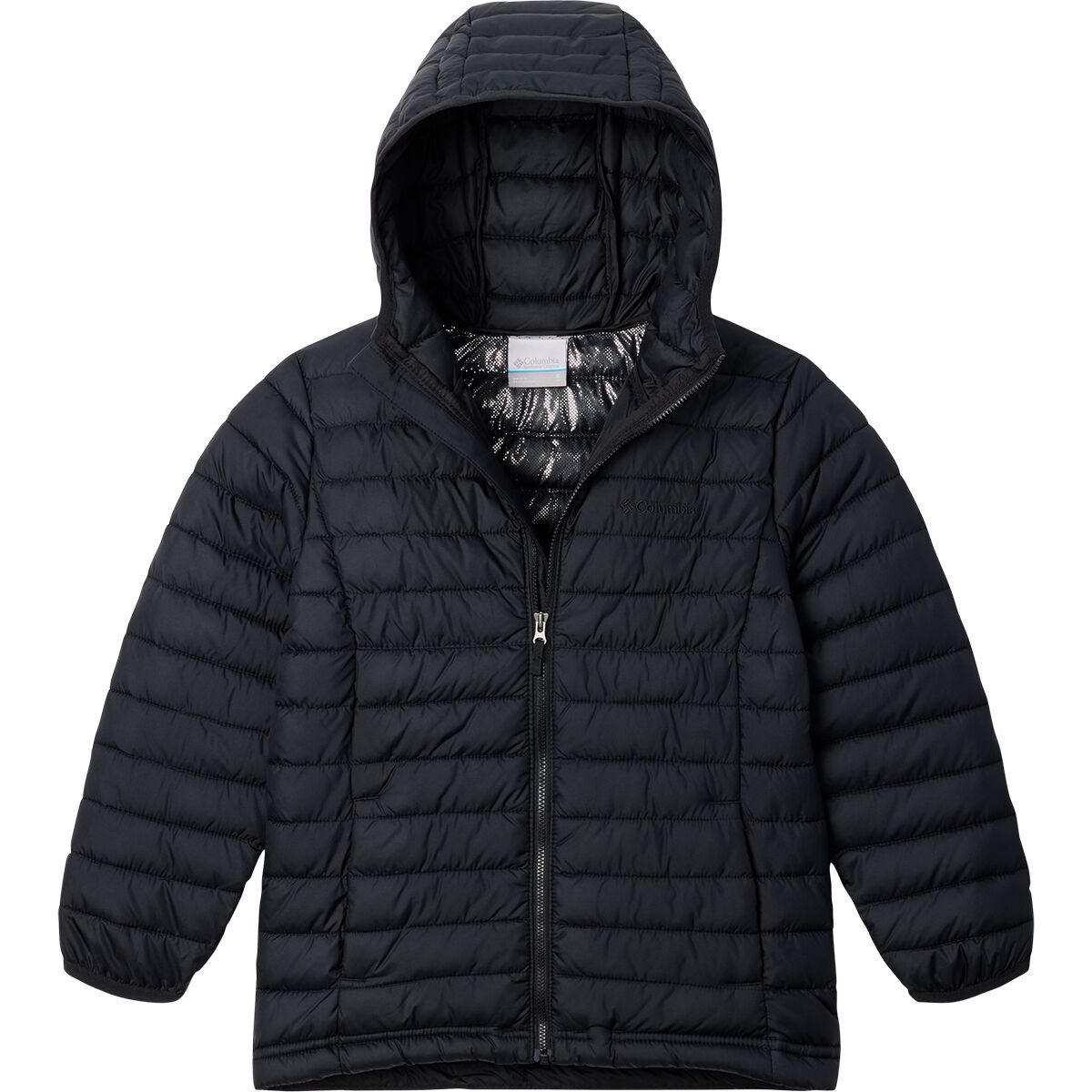 Image of Columbia Powder Lite II Hooded Jacket - Boys' Black, M