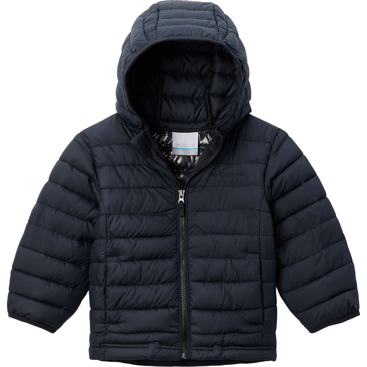 Image of Columbia Powder Lite II Hooded Jacket - Toddler Boys' Black, 4T