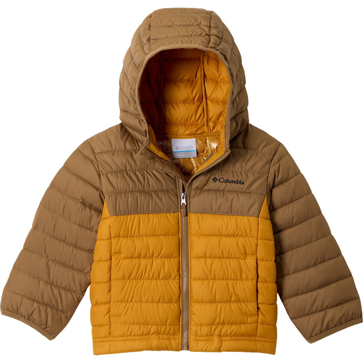 Image of Columbia Powder Lite II Hooded Jacket - Toddler Boys' Squash/Delta, 2T