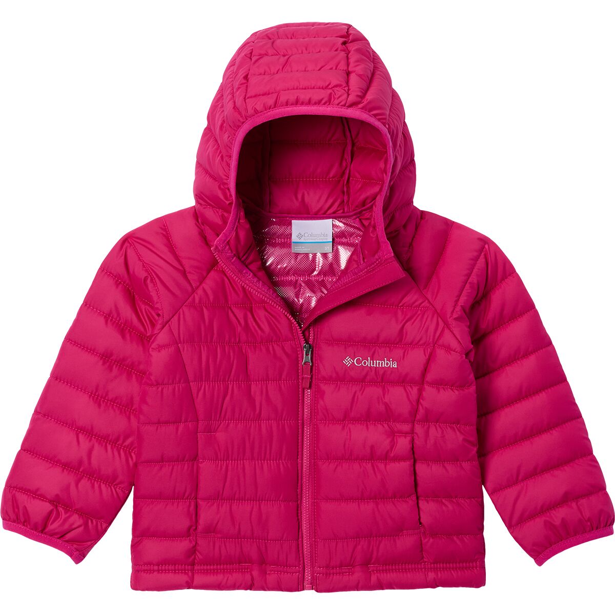 Image of Columbia Powder Lite II Hooded Jacket - Toddler Girls' Guava Pink, 3T