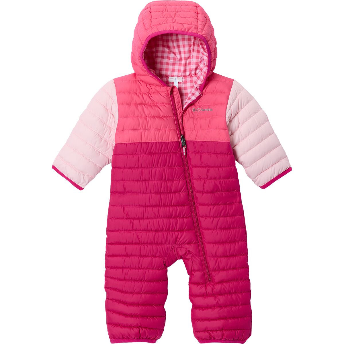 Image of Columbia Powder Lite II Reversible Bunting - Infants' Guava Pink/Nico/Satin Pink, 12/18M