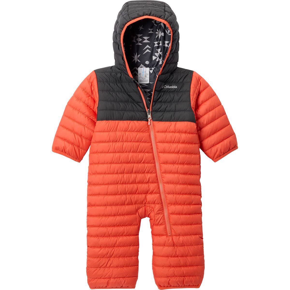 Image of Columbia Powder Lite II Reversible Bunting - Infants' Zing/Shark, 12/18M