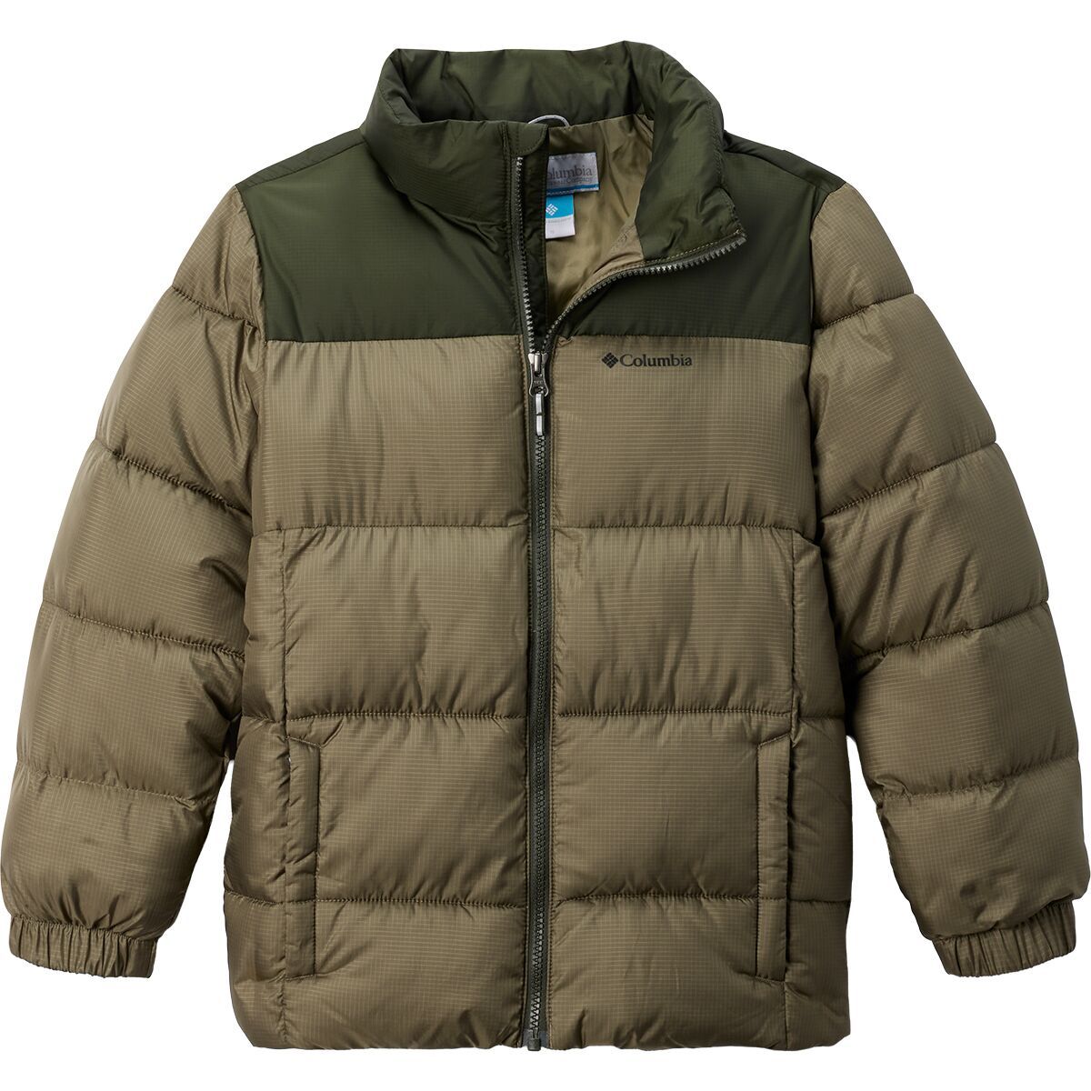 Image of Columbia Puffect II Jacket - Kids' Stone Green/Greenscape, XL